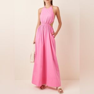 Pink Staud maxi dress. SMALL
